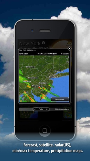 Screenshot Fizz Weather on iPhone