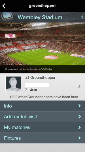 Screenshot Groundhopper on iPhone