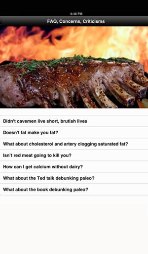 Screenshot A Beginner's Guide to Paleo on iPhone