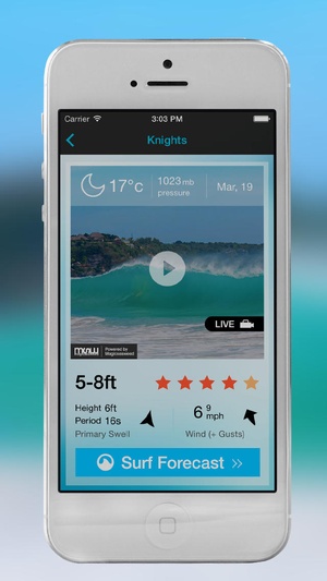 Screenshot Surf Cams and Reports for Australia on iPhone