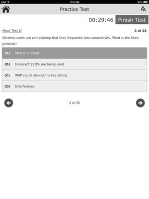 Screenshot CompTIA Network+ N10 on iPad
