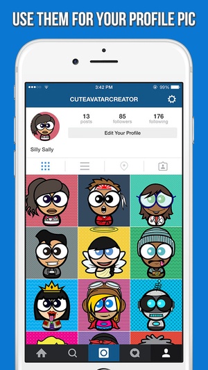 Screenshot Cute Avatar Creator on iPhone