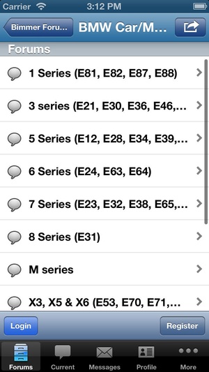 Screenshot Bimmerforums.com on iPhone