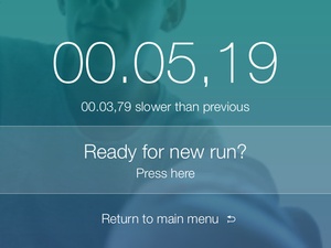 Screenshot Sprint App on iPad