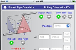 Screenshot Socket Pipe Calculator on iPhone