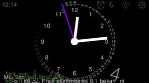 Screenshot gravity clock on iPhone