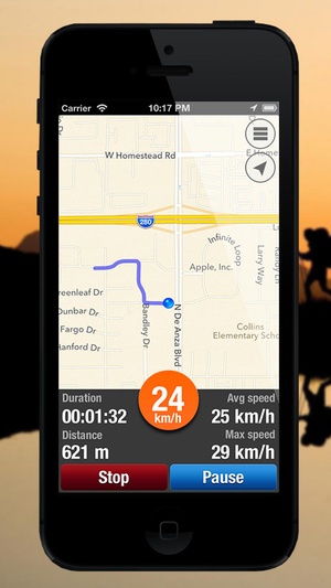 Screenshot Hike Route Tracker on iPhone