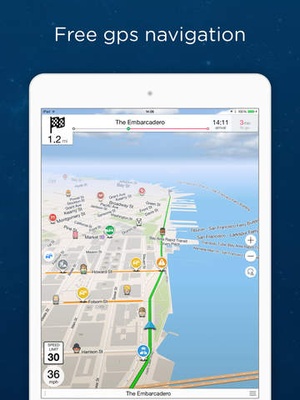 Screenshot Navmii GPS France: Navigation, Maps and Traffic (Navfree GPS) on iPad