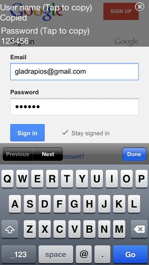 Screenshot Password Secure Manager Lite Free on iPhone