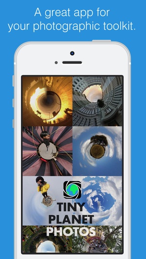 Screenshot Tiny Planet Photos on iPhone