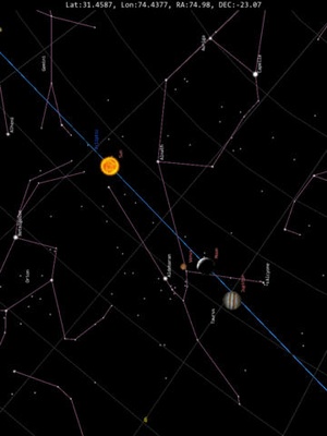 Screenshot Sky Map on iPad
