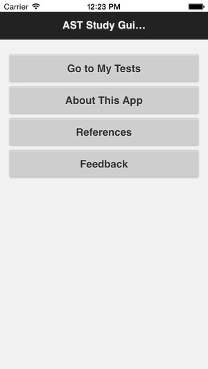 Screenshot AST Study Guide 3rd Edition on iPhone