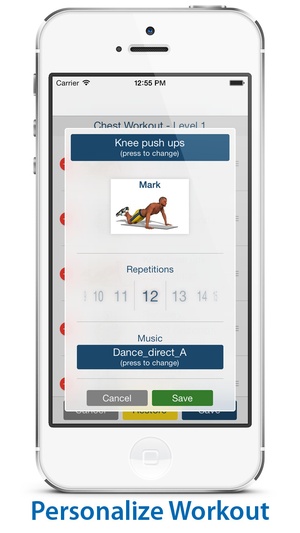 Screenshot Chest Workout: Pump it Up on iPhone