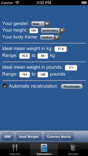 Screenshot Calories Daily, Vitamins and Nutrients on iPhone