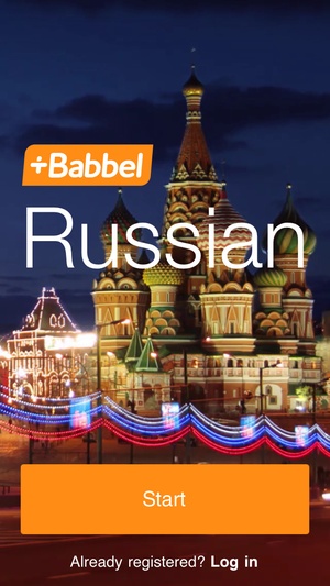 Screenshot Learn Russian with Babbel on iPhone