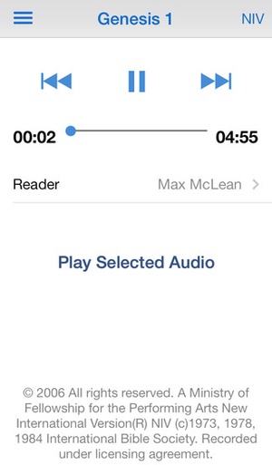 Screenshot Bible Gateway on iPhone