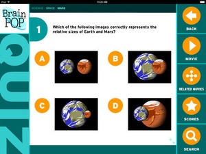 Screenshot BrainPOP Featured Movie on iPad