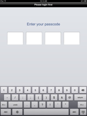 Screenshot Password Secure Manager Lite Free on iPad