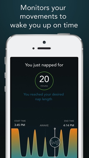 Screenshot Power Nap HQ: perfect length naps with sleep cycle tracking, graphs & sound recorder on iPhone