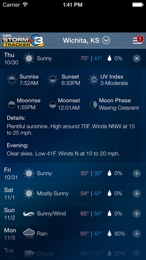 Screenshot Storm Tracker 3 on iPhone