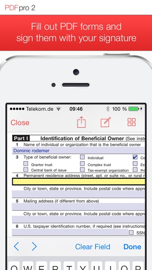 Screenshot PDF Pro 2 on iPhone