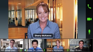 Screenshot Cisco WebEx Meetings on iPhone