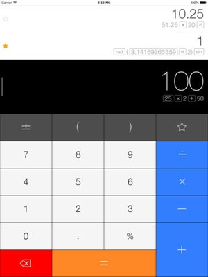 Screenshot Calcbot on iPad