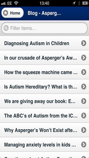 Screenshot The Aspergers Test on iPhone