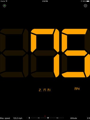 Screenshot Speedometer Free Speed Box on iPad