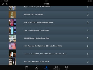 Screenshot GUIDE 360 for iOS 7 & iPhone 5s Users on iPad