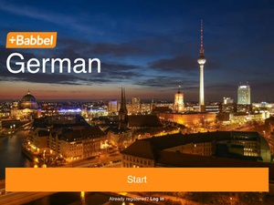 Screenshot Learn German with Babbel on iPad