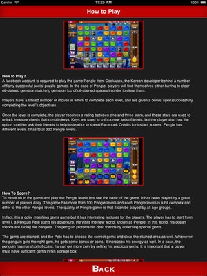 Screenshot Full Guide + Cheats for Pengle Facebook Game on iPad
