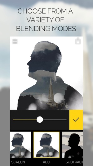 Screenshot Fused : Double Exposure, Video and Photo Blender on iPhone