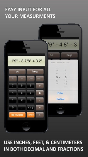 Screenshot Tapeulator: Tape Measure Calculator on iPhone