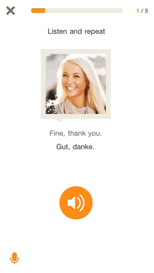 Screenshot Learn German with Babbel on iPhone