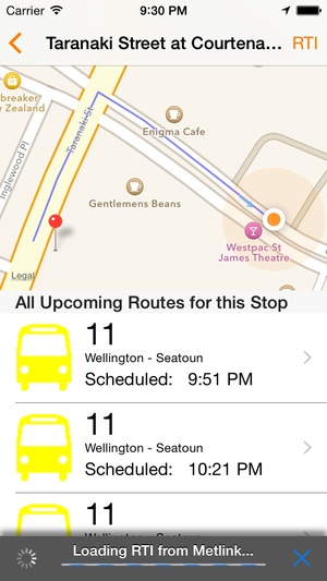 Screenshot Bus on iPhone