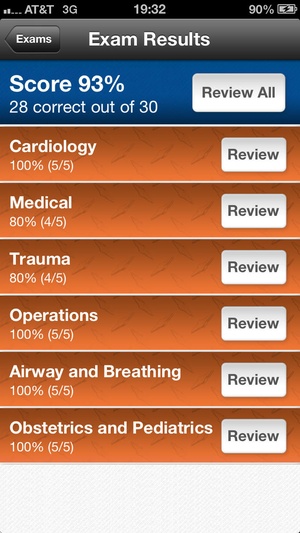 Screenshot Navigate TestPrep: EMS on iPhone