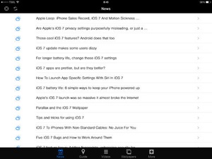 Screenshot GUIDE 360 for iOS 7 & iPhone 5s Users on iPad
