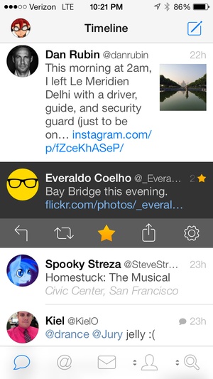 Screenshot Tweetbot 3 for Twitter on iPhone