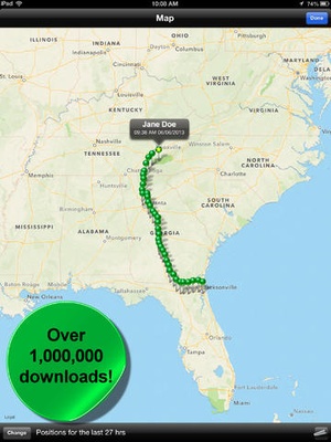 Screenshot Phone Tracker for iPhones (Follow your friends with your phone and GPS) on iPad