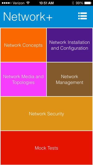 Screenshot CompTIA Network+ N10 on iPhone