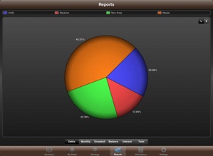 Screenshot Debt Manager on iPad