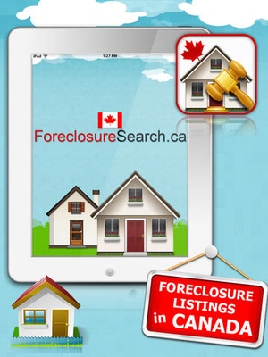 Screenshot Foreclosure Canada on iPad
