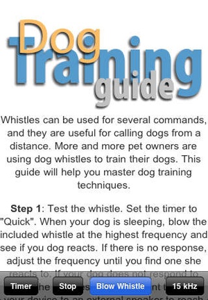 Screenshot Dog Whistle Elite (Training Guide + Clicker included) on iPhone