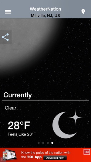 Screenshot WeatherNation Free on iPhone