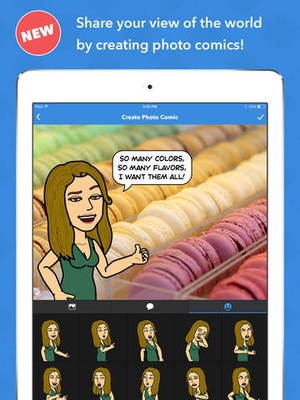 Screenshot Bitstrips on iPad