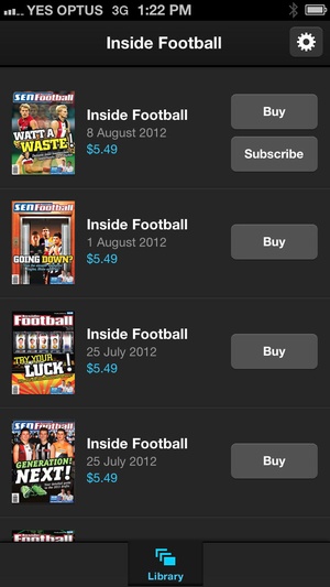 Screenshot Inside Football on iPhone