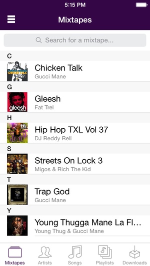 Screenshot Spinrilla - Mixtapes For Free on iPhone
