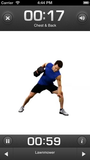 Screenshot P90X on iPhone