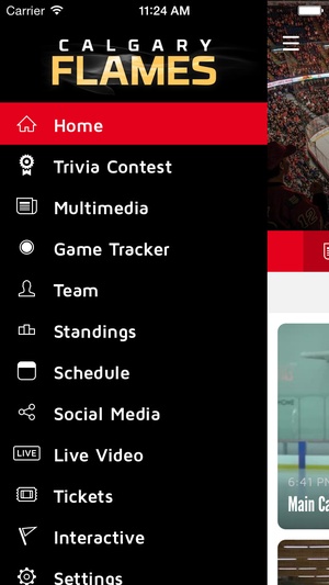 Screenshot Calgary Flames on iPhone